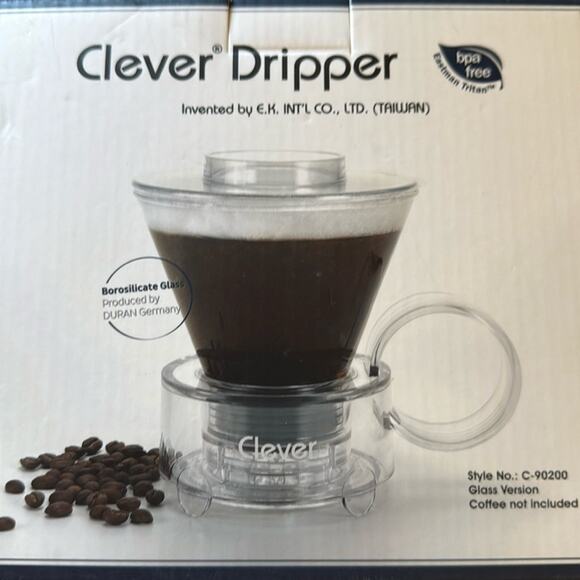 CLEVER Dripper Pour Over Coffee Maker Glass Style - Picture 1 of 1